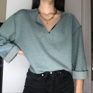 UO Jax Inside Out Notch Neck Top